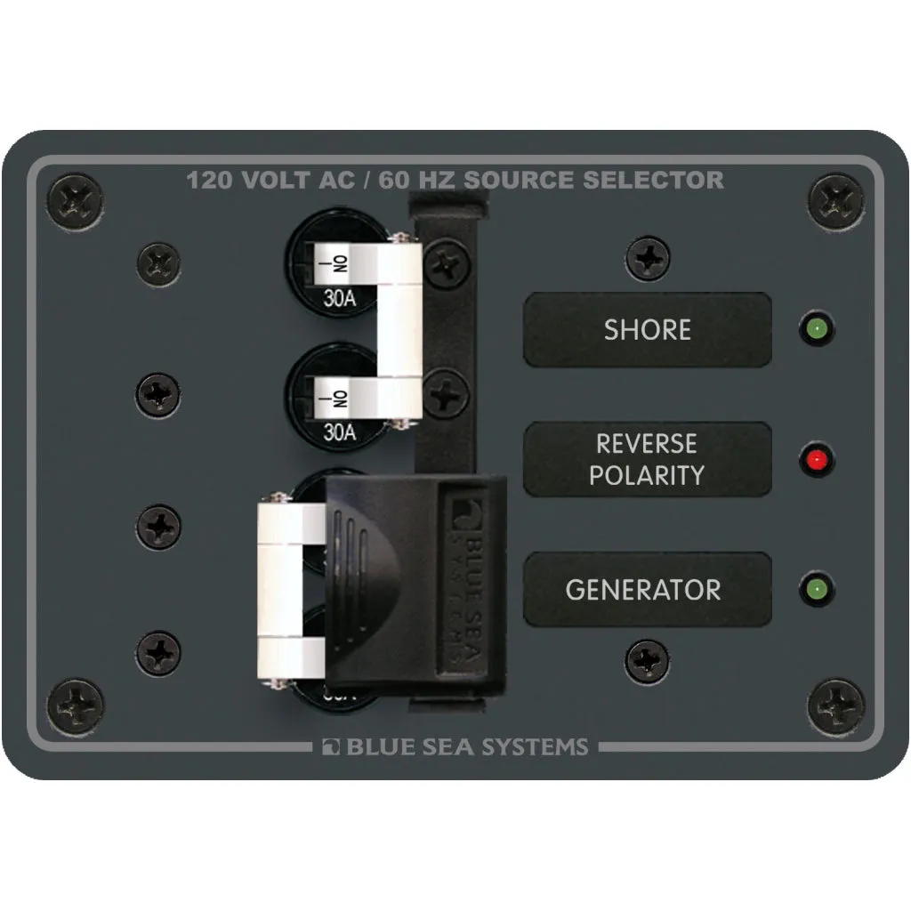 Blue Sea 8032 Trad. Metal Panel 120V AC 30A Togg