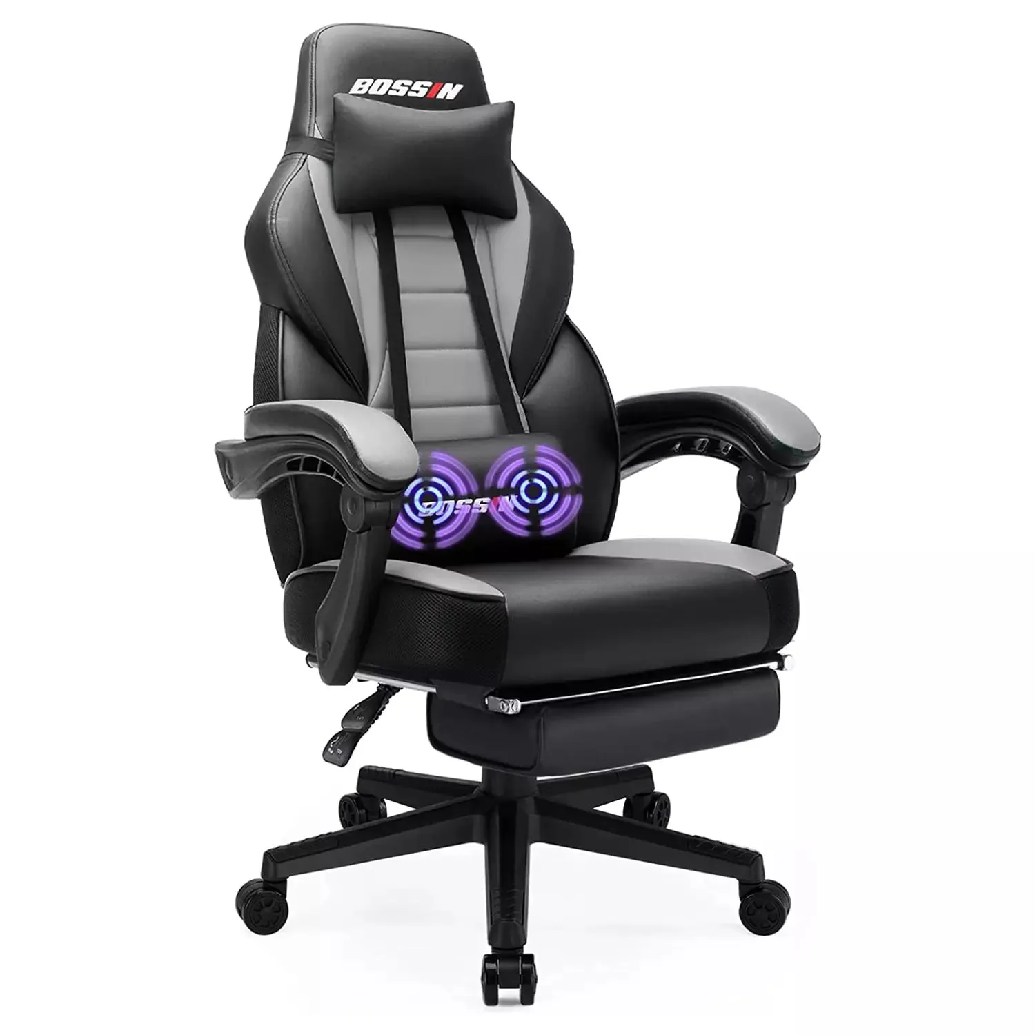 BOSSIN Big and Tall Heavy Duty PC Gaming Chair, Design for Big Guy BGC01