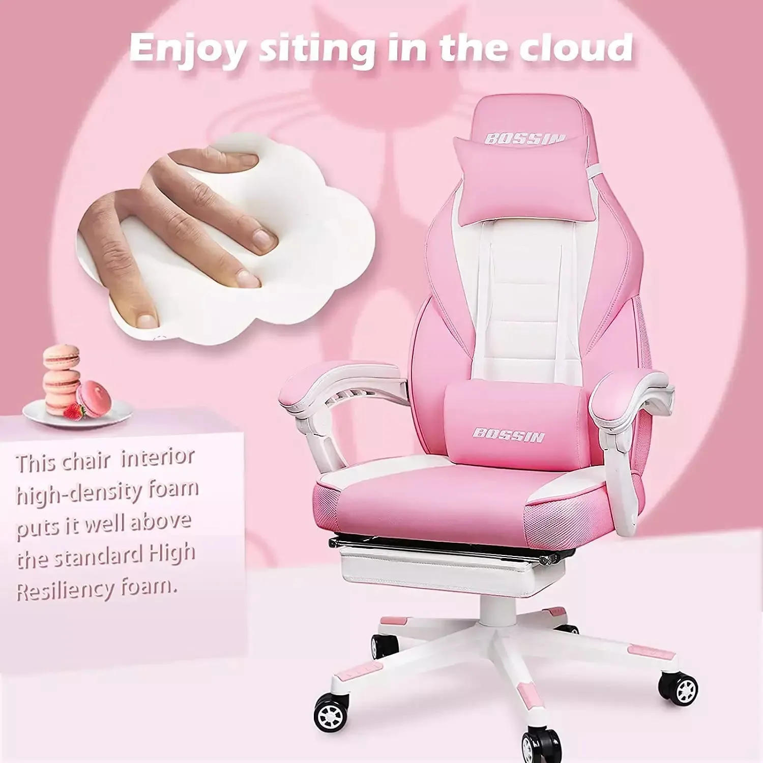 BOSSIN Big and Tall Heavy Duty PC Gaming Chair, Design for Big Guy BGC01