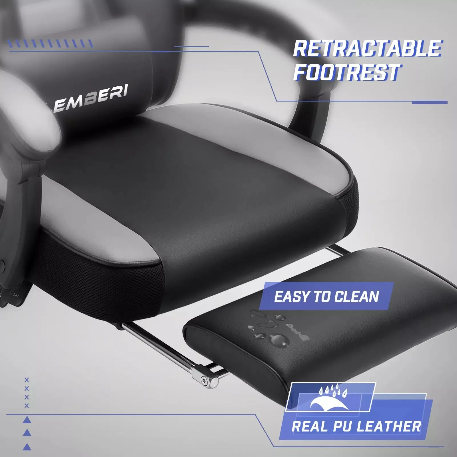 BOSSIN Big and Tall Heavy Duty PC Gaming Chair, Design for Big Guy BGC01