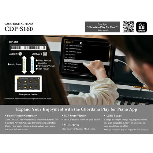 Casio Digital Piano CDP-S160 Red