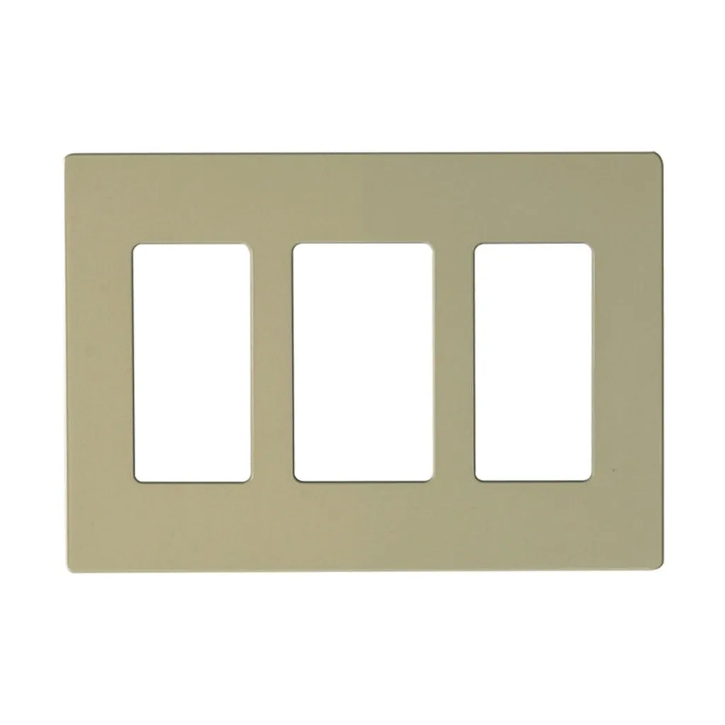 CLARO 3 GANG WALLPLATE IV