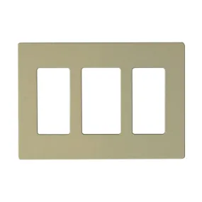 CLARO 3 GANG WALLPLATE IV