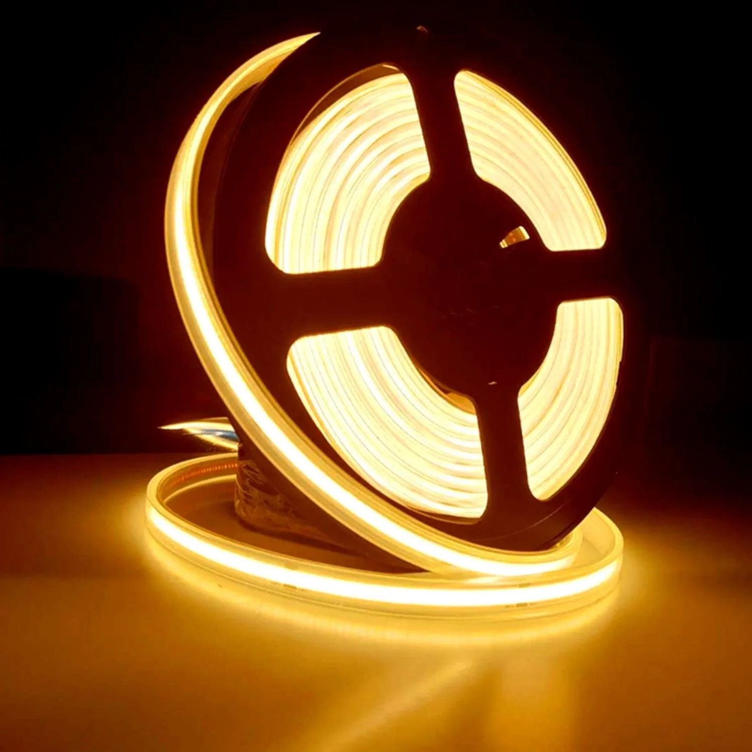 COB LED Strip Light Warm White 3000K 24V 352 LEDs/m IP20 Waterproof