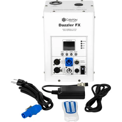 ColorKey CKU-7703 Dazzler FX Cold Spark Machine Bundle With Road Case 2-Pack (White)