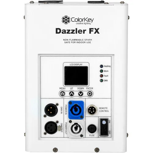 ColorKey CKU-7703 Dazzler FX Cold Spark Machine Bundle With Road Case 2-Pack (White)