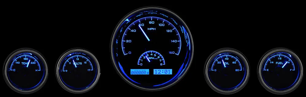 Dakota Digital VHX Universal 5 Round Gauge Set