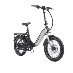 Denago Folding 1 ST E-Bike, 500 Watt, Low Step, Grey with Black, One Size