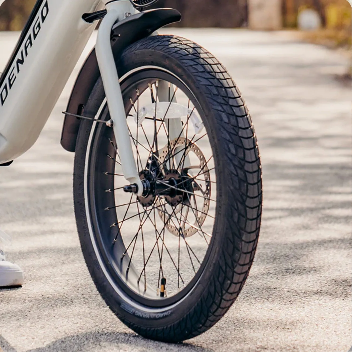Denago Folding 1 ST E-Bike, 500 Watt, Low Step, Grey with Black, One Size