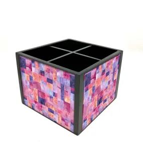 Desk Organizer For Stationery -  Marble Pink