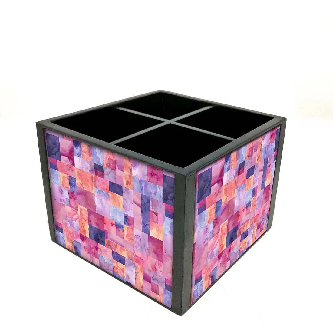 Desk Organizer For Stationery -  Marble Pink