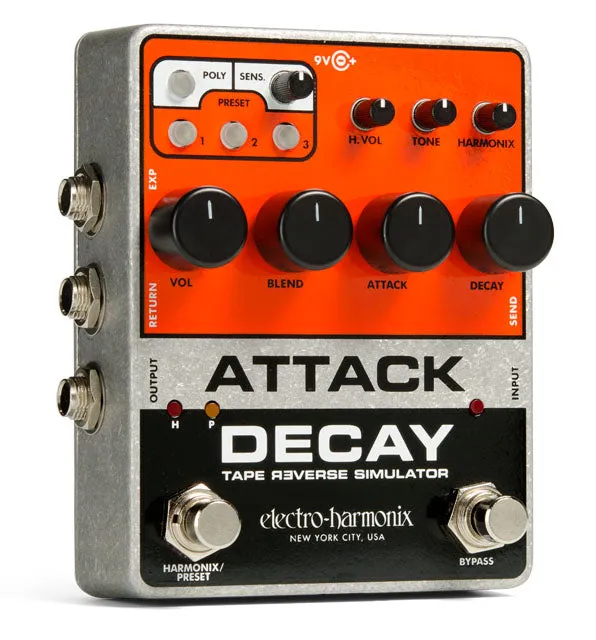Electro-Harmonix ATTACK DECAY Tape Reverse Simulator