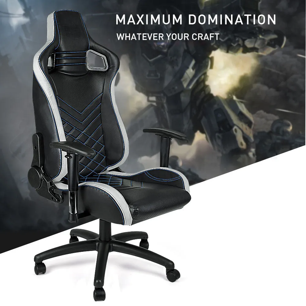 Ergonomic Gaming Chair, 135° Recline, Adjustable Armrests, PU Leather – OVERDRIVE