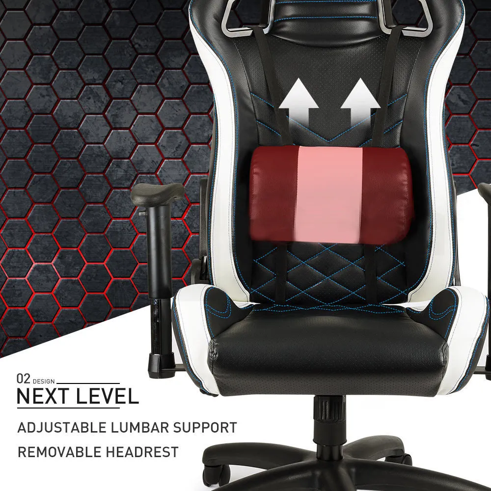 Ergonomic Gaming Chair, 135° Recline, Adjustable Armrests, PU Leather – OVERDRIVE