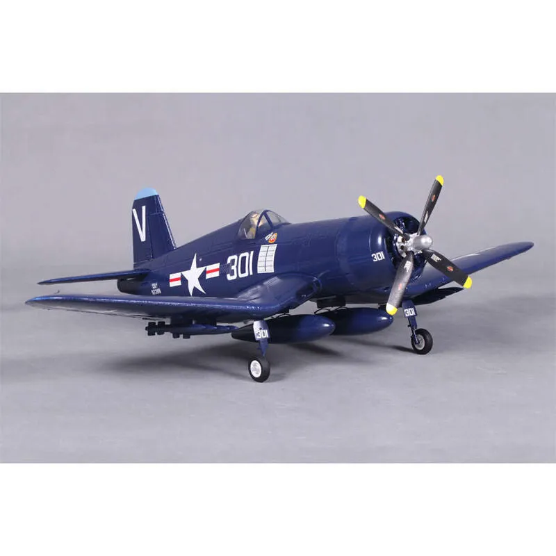 FMS FMS022P-REF F4U 800mm Corsair Royal Blue V2 PNP Upgraded with Reflex