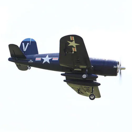 FMS FMS022P-REF F4U 800mm Corsair Royal Blue V2 PNP Upgraded with Reflex