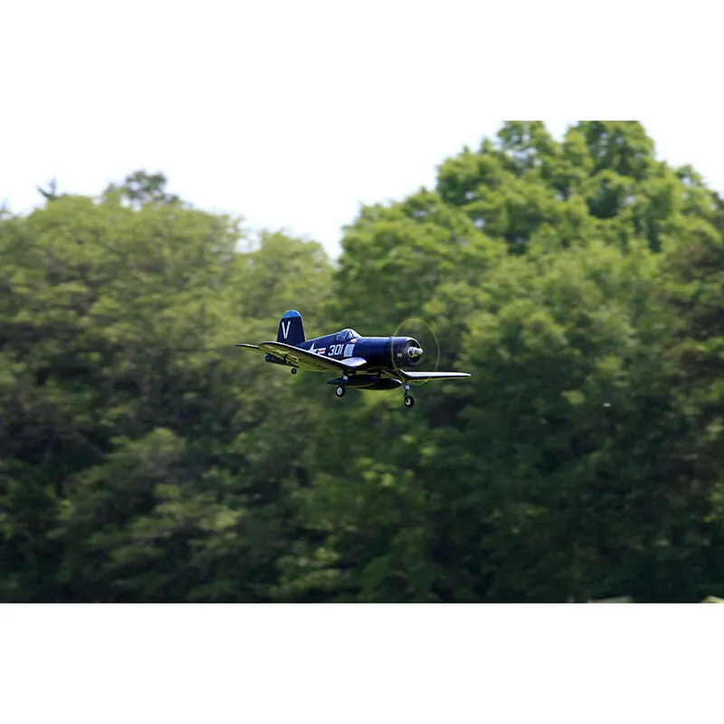FMS FMS022P-REF F4U 800mm Corsair Royal Blue V2 PNP Upgraded with Reflex