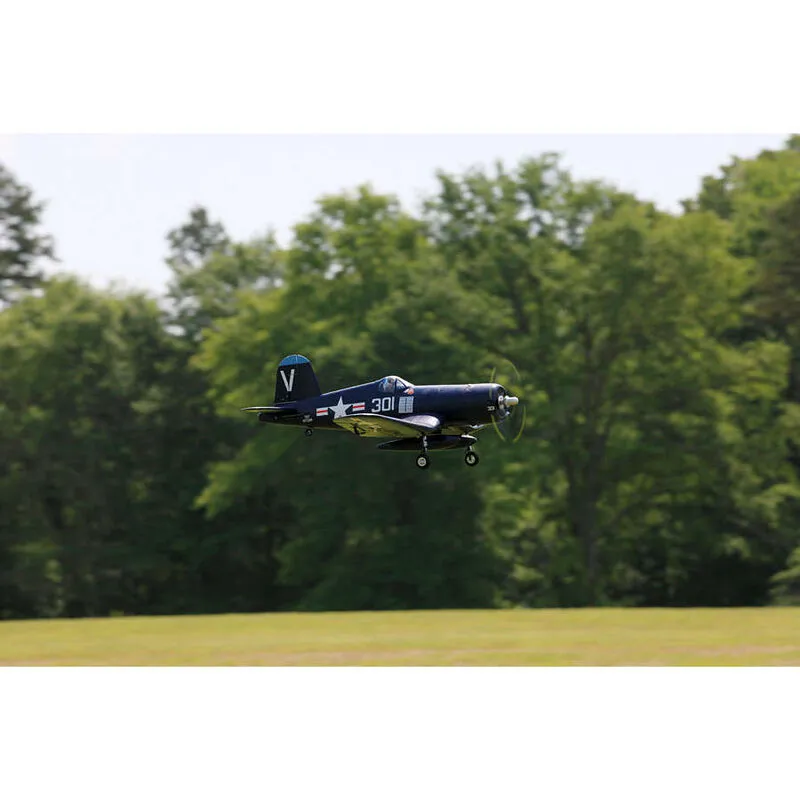 FMS FMS022P-REF F4U 800mm Corsair Royal Blue V2 PNP Upgraded with Reflex