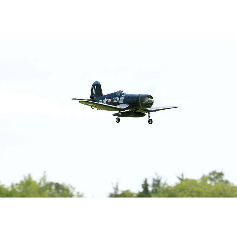 FMS FMS022P-REF F4U 800mm Corsair Royal Blue V2 PNP Upgraded with Reflex