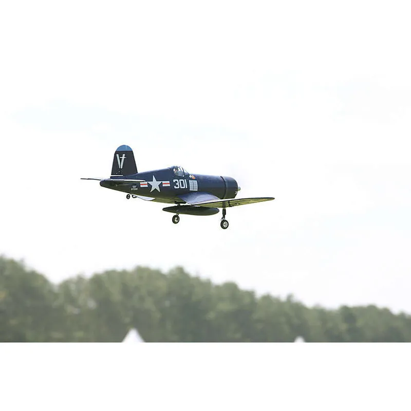 FMS FMS022P-REF F4U 800mm Corsair Royal Blue V2 PNP Upgraded with Reflex
