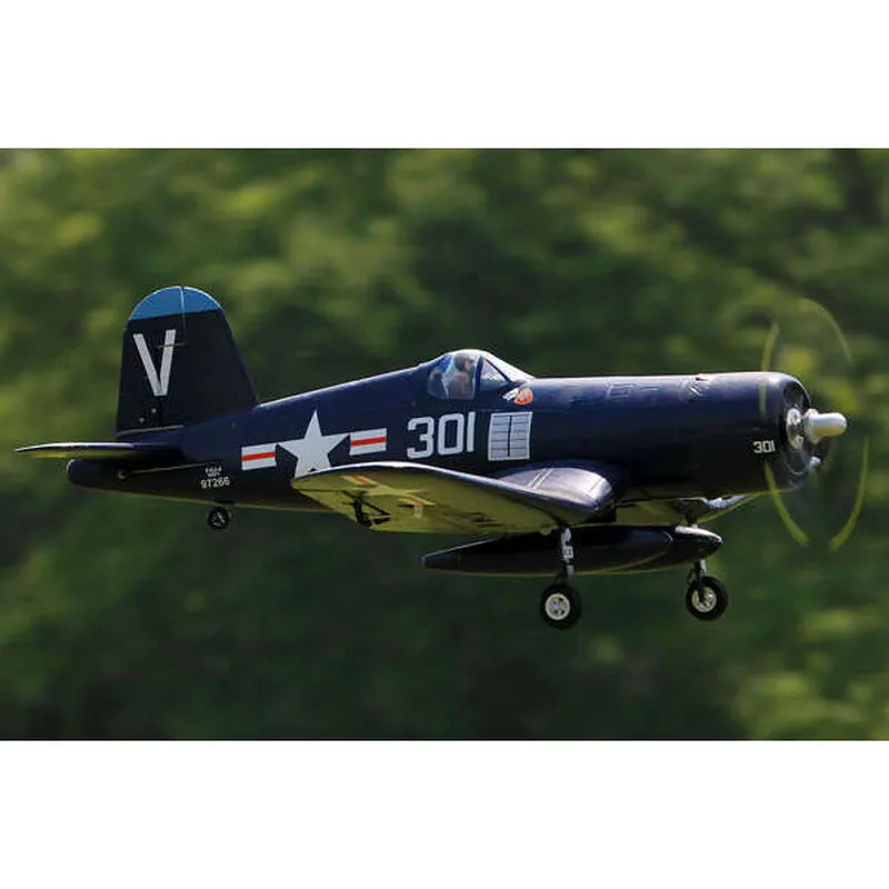 FMS FMS022P-REF F4U 800mm Corsair Royal Blue V2 PNP Upgraded with Reflex