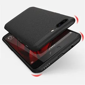 For OnePlus 5 - WOW Imagine(TM) Heat Dissipation Hollow Thin Soft TPU Back Case Cover for OnePlus 5 - Black