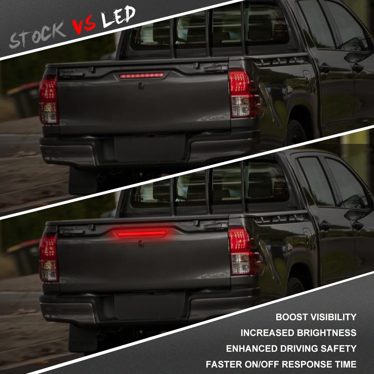 For Toyota Hilux VIGO 2018-2020 Car LED Rear Brake Light Middle