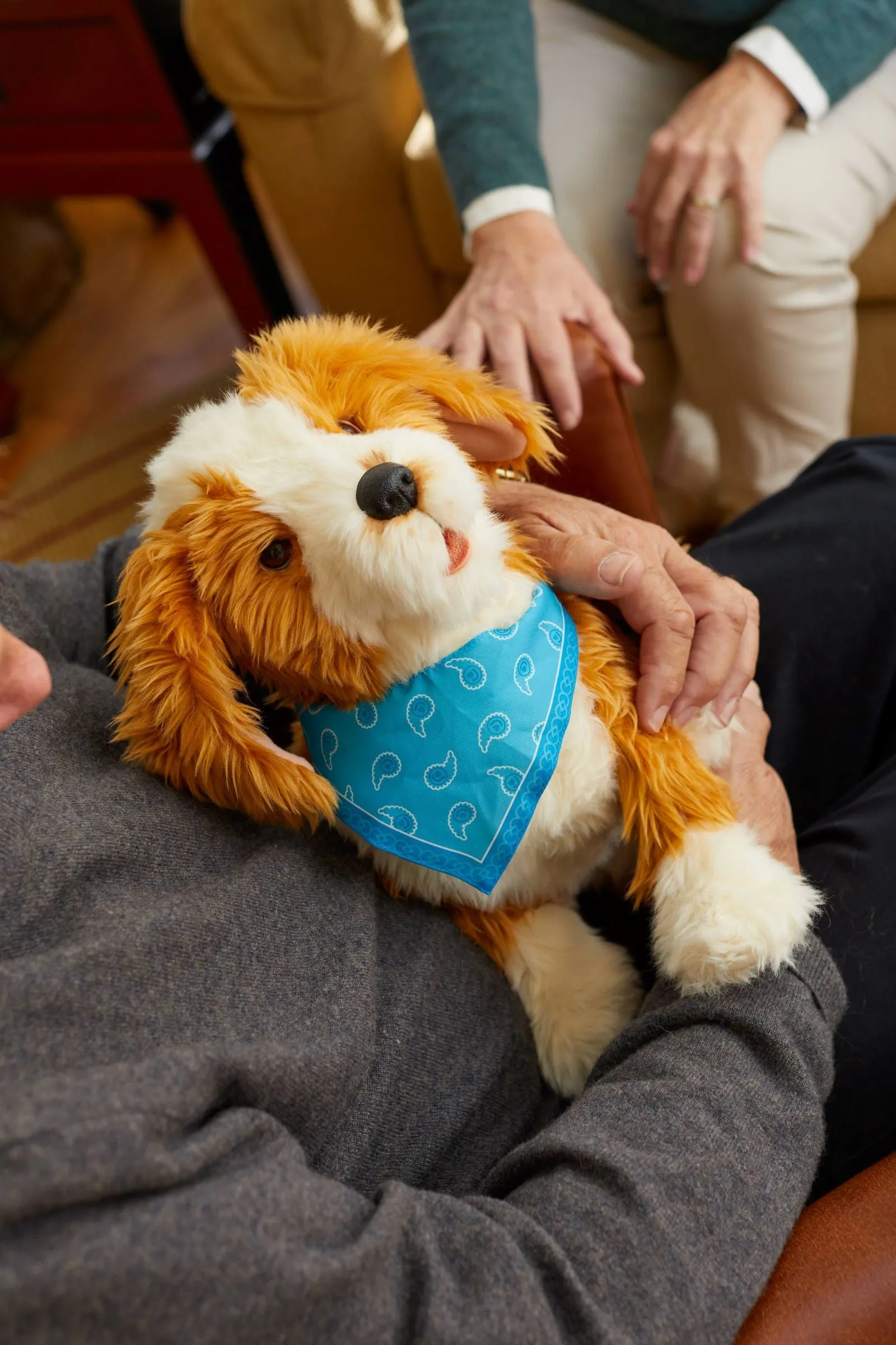 Freckled pup robotic companion pet
