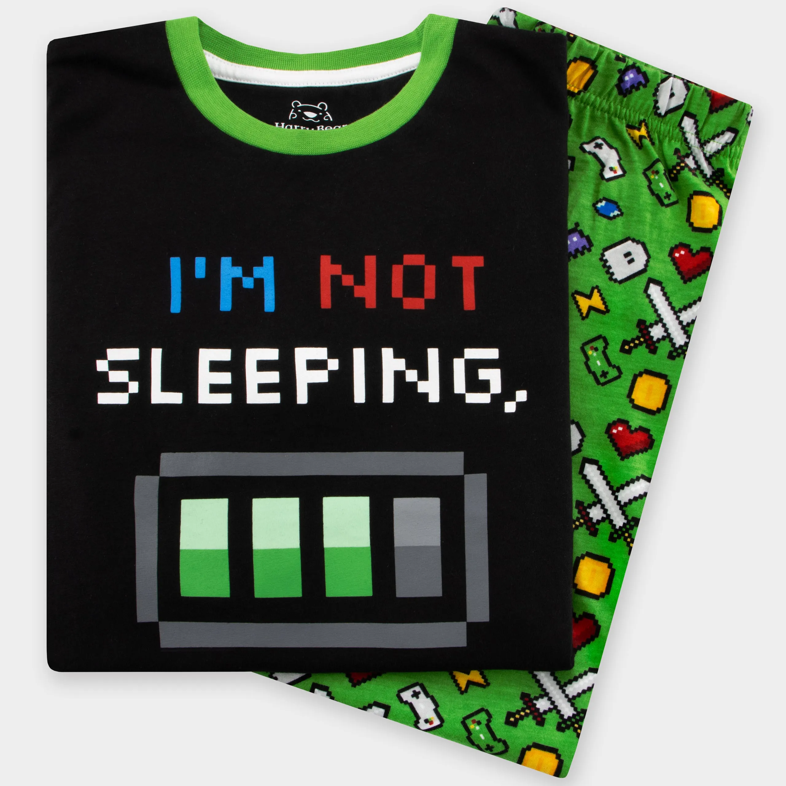 Harry Bear Gaming Pyjamas - Glow In The Dark