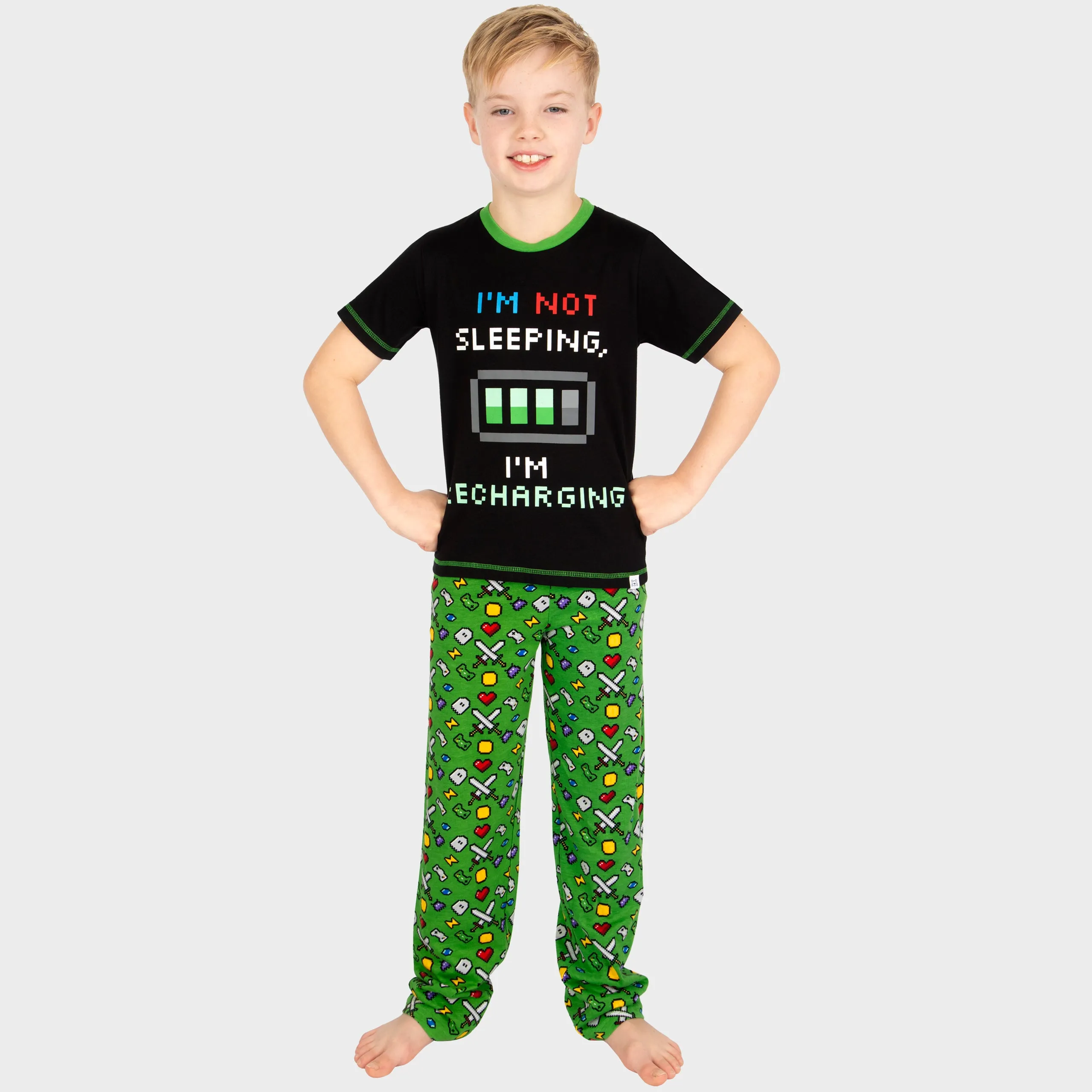 Harry Bear Gaming Pyjamas - Glow In The Dark