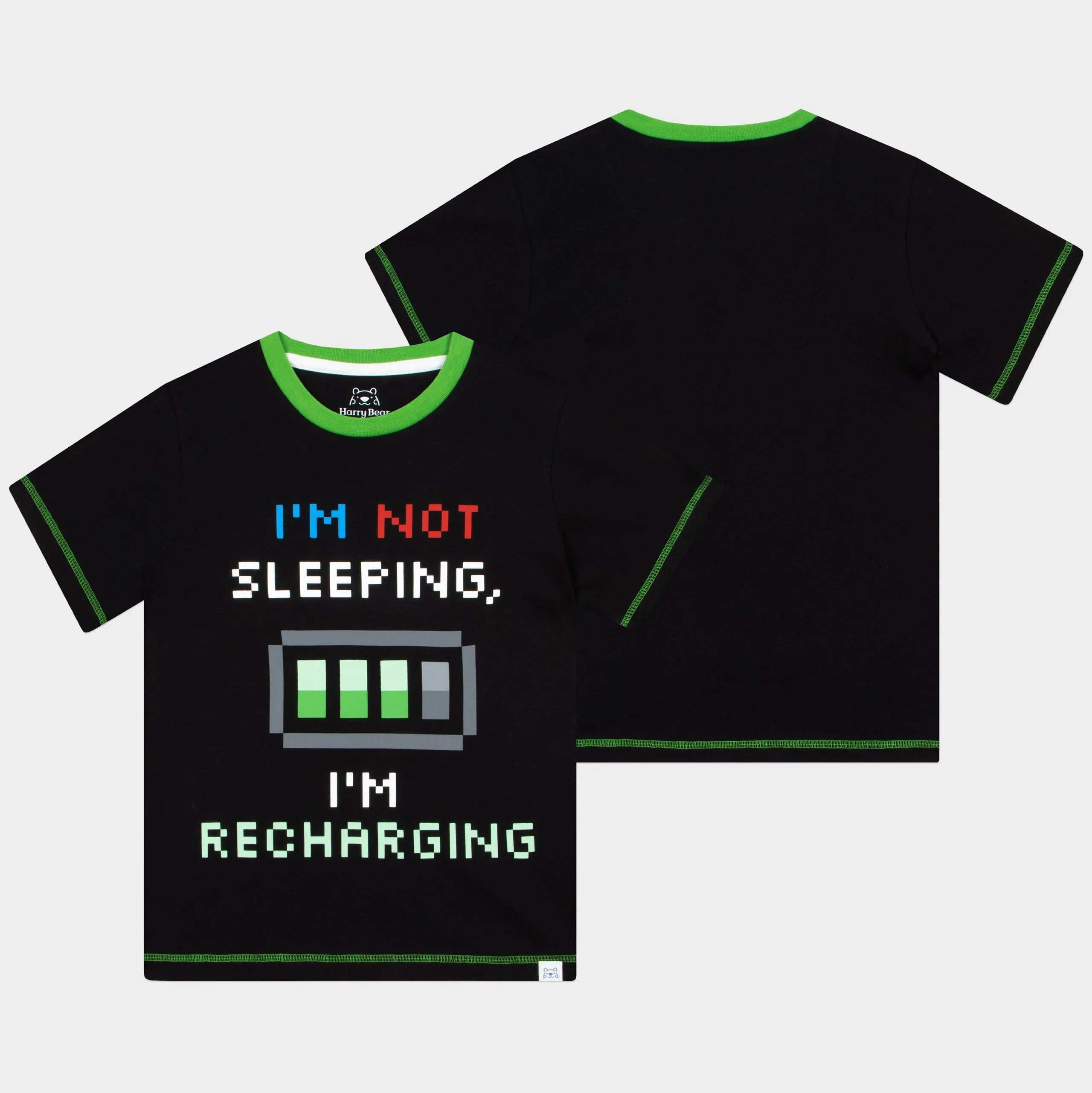 Harry Bear Gaming Pyjamas - Glow In The Dark