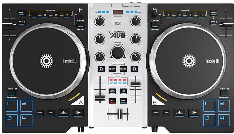 Hercules DJ Control Air S Series 2-Channel DJ Controller DJ Control Air S Series 2-Channel USB DJ Controller