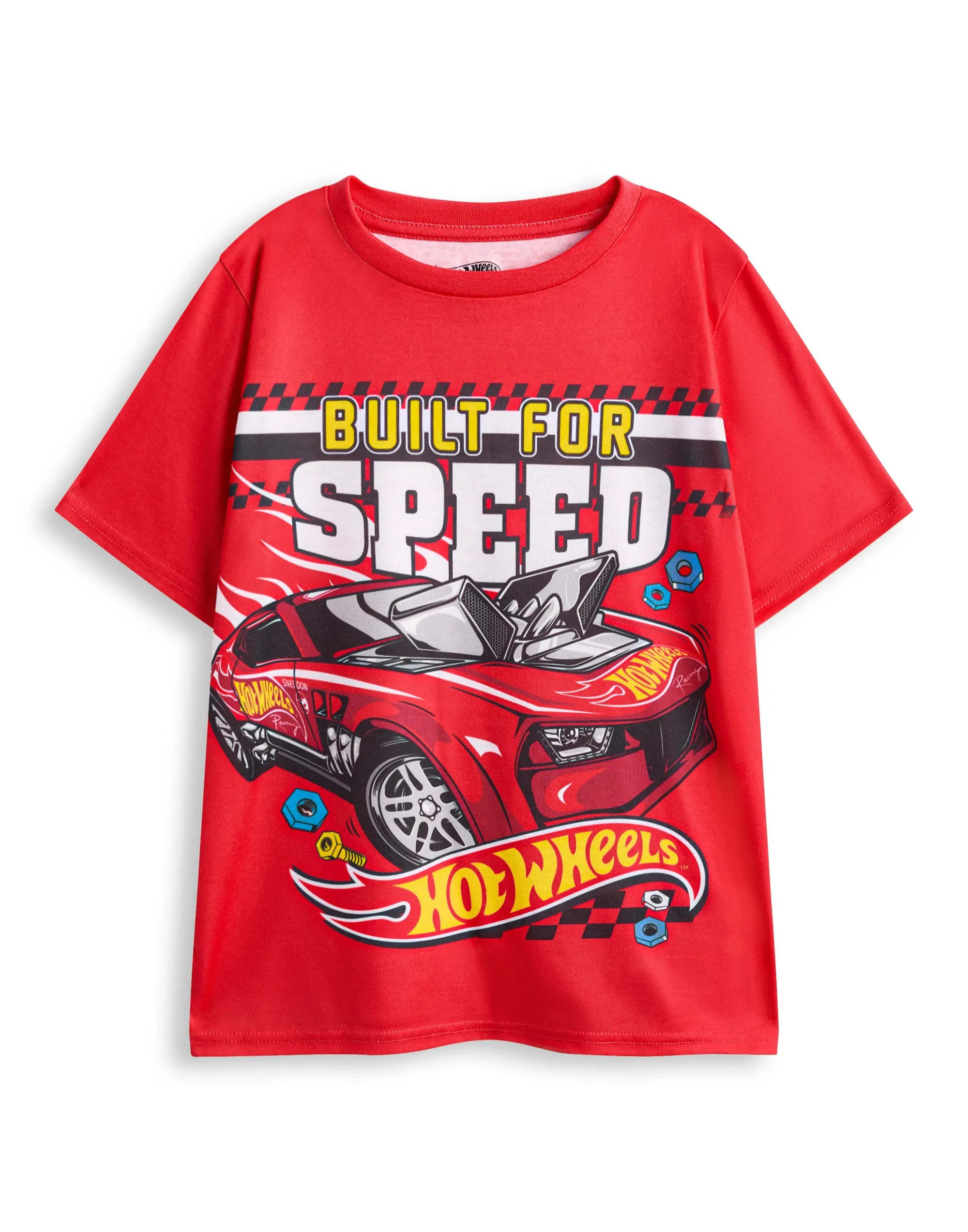 Hot Wheels Built For Speed Boys Pack of 2 Long Leg Pyjamas