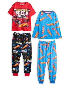 Hot Wheels Built For Speed Boys Pack of 2 Long Leg Pyjamas