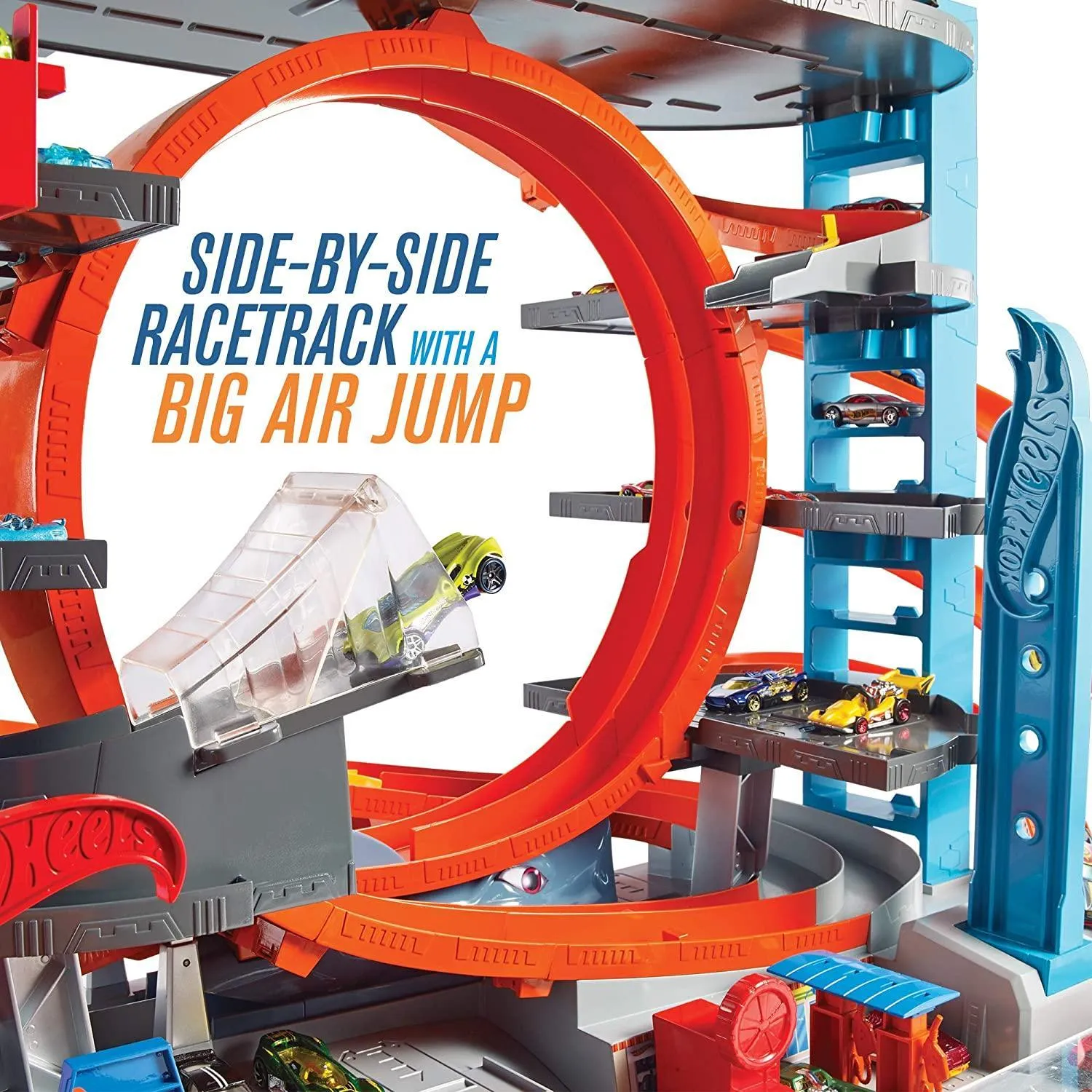 Hot Wheels FTB69 City Garage with Loops and Shark