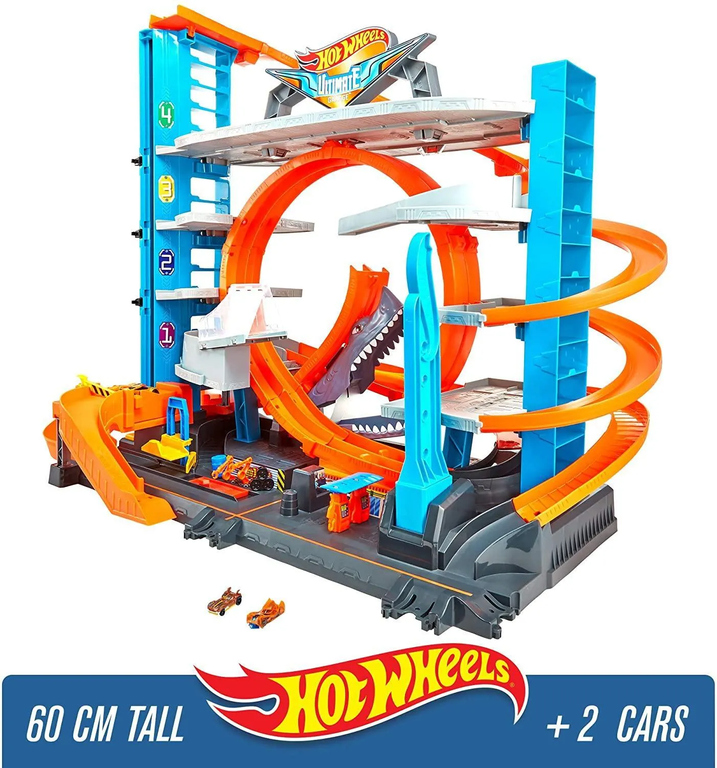Hot Wheels FTB69 City Garage with Loops and Shark