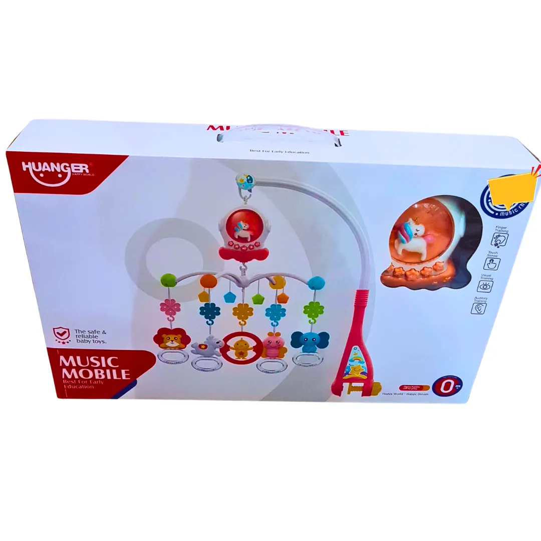 Huanger Baby Music Mobile - Rotating Hanging Toys with Soothing Lights & Melodies (0  Months)