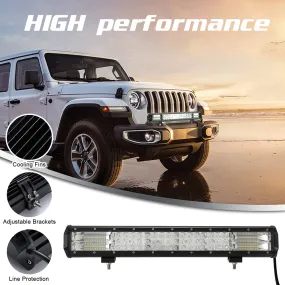 Led Bar Driving Lights Triple Row 20inch 288W Flood Combo Working