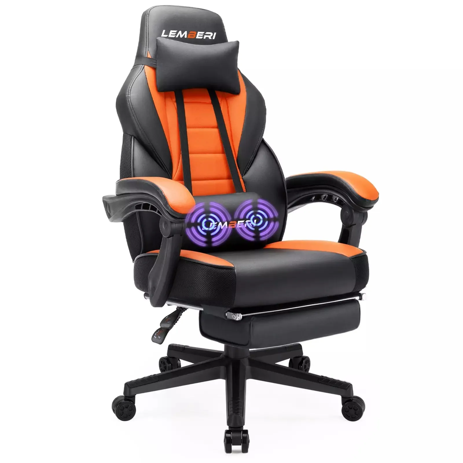 LEMBERI Big and Tall Heavy Duty PC Gaming Chair, Design for Big Guy LGC01