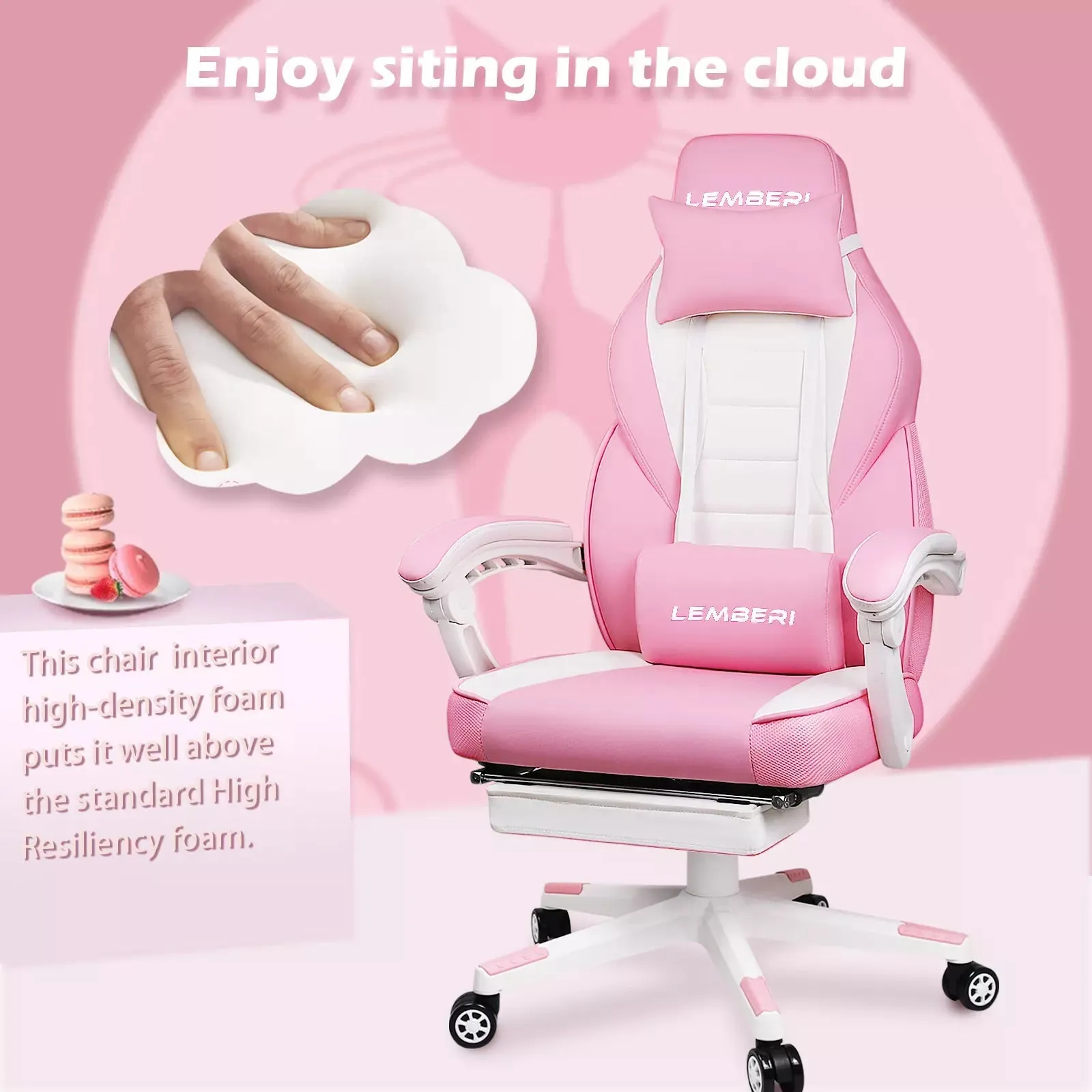 LEMBERI Big and Tall Heavy Duty PC Gaming Chair, Design for Big Guy LGC01