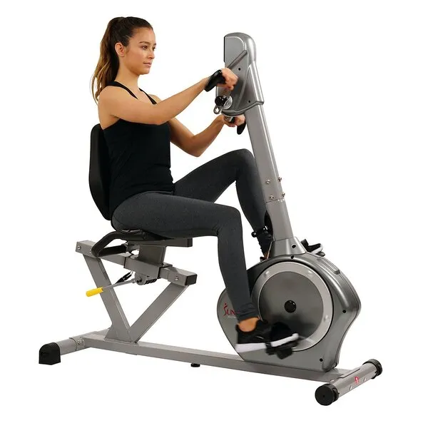 Magnetic Recumbent Exercise Bike with Arm Exercisers