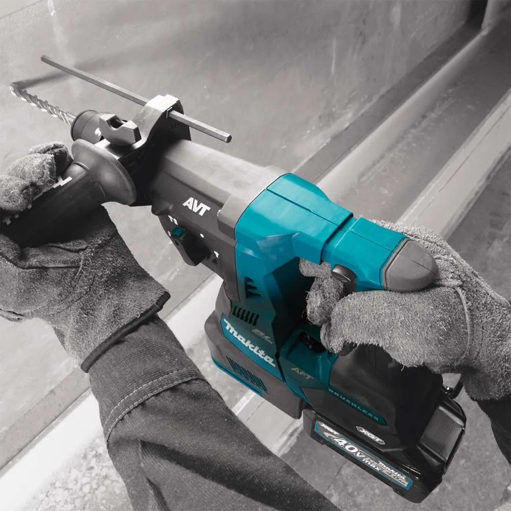 Makita HR002GM201 40V Max 4.0Ah 28mm Cordless Brushless AWS Rotary Hammer Kit Combo Kit
