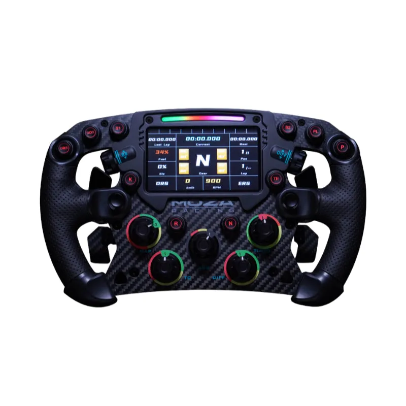 Moza R12 steering wheel, steering wheel base   FSR Formula steering wheel   2 SR-P pedals, black