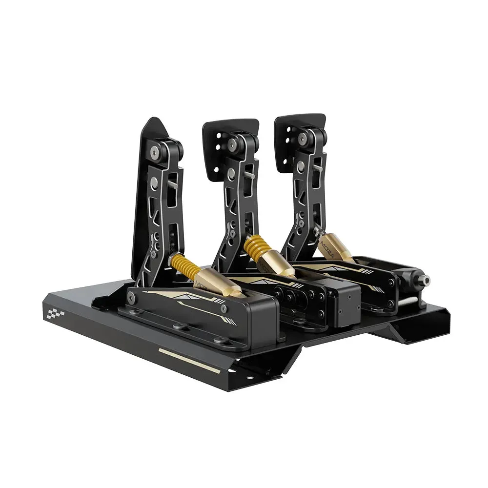 Moza R12 steering wheel, steering wheel base   FSR Formula steering wheel   3 CRP pedals, black