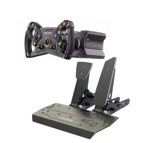 Moza R12 steering wheel, steering wheel base   KS steering wheel   2 SR-P pedals, black