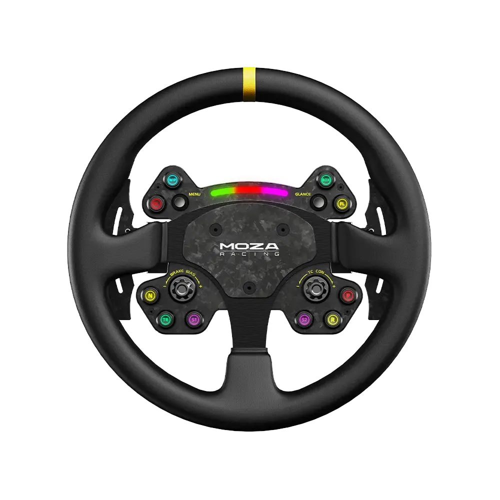 Moza R12 steering wheel, steering wheel base   RS V2 steering wheel, black   3 SR-P pedals, black