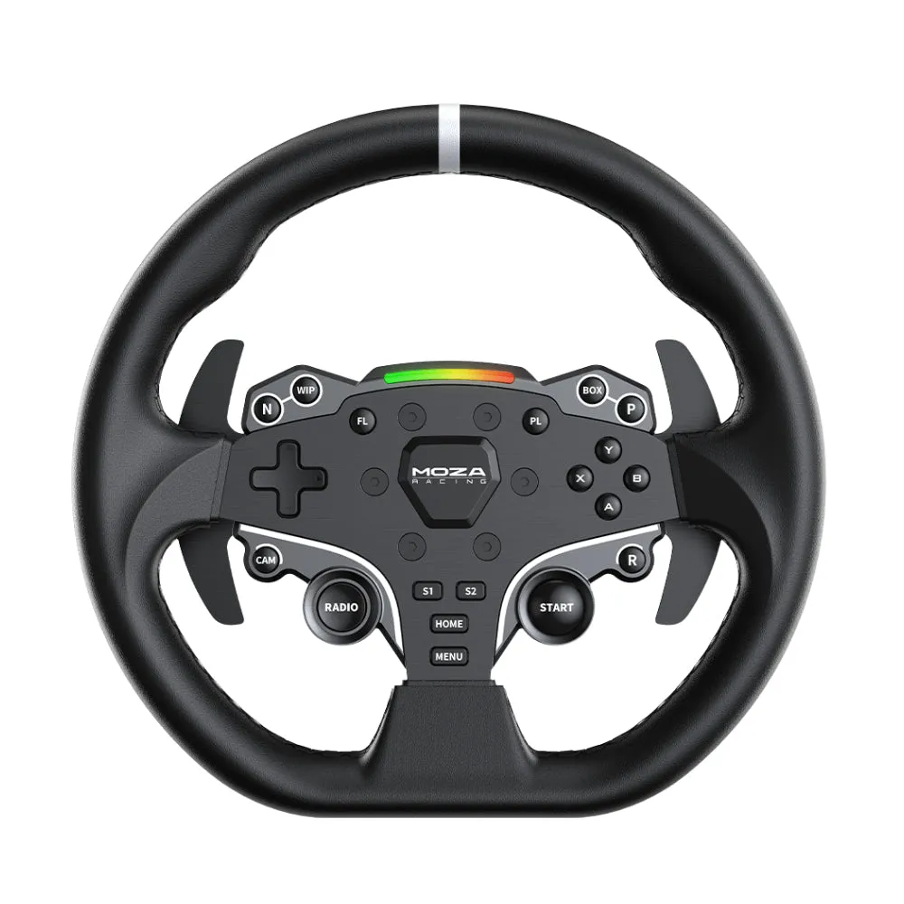 Moza R5 steering wheel, R5 steering wheel base   ES steering wheel   2 SR-P Lite pedals, black