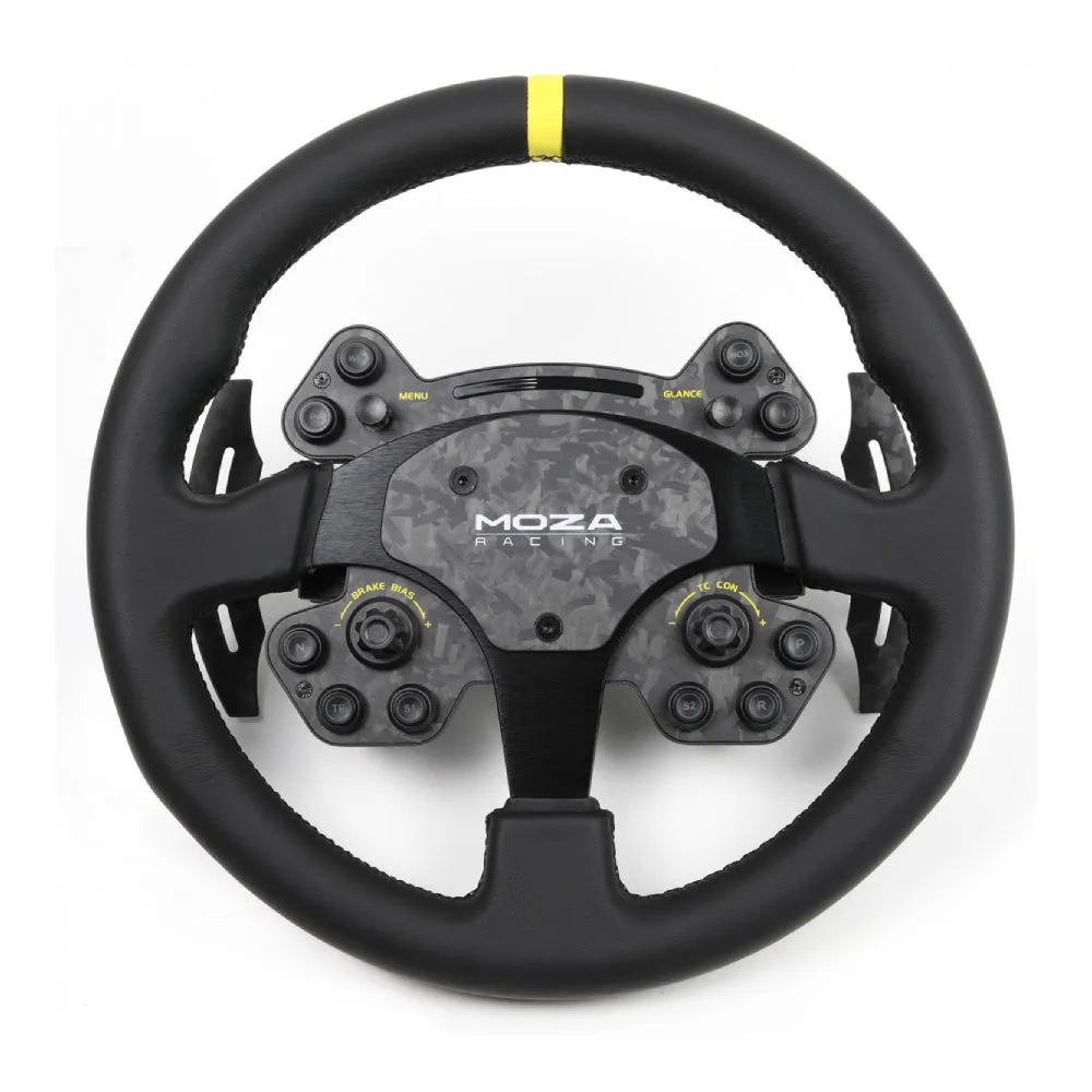 Moza R9 steering wheel, R9 steering wheel base   RS V2 steering wheel   2 SR-P pedals, black