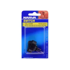 Narva 62059BL Off/On Rocker Switch With Red Led
