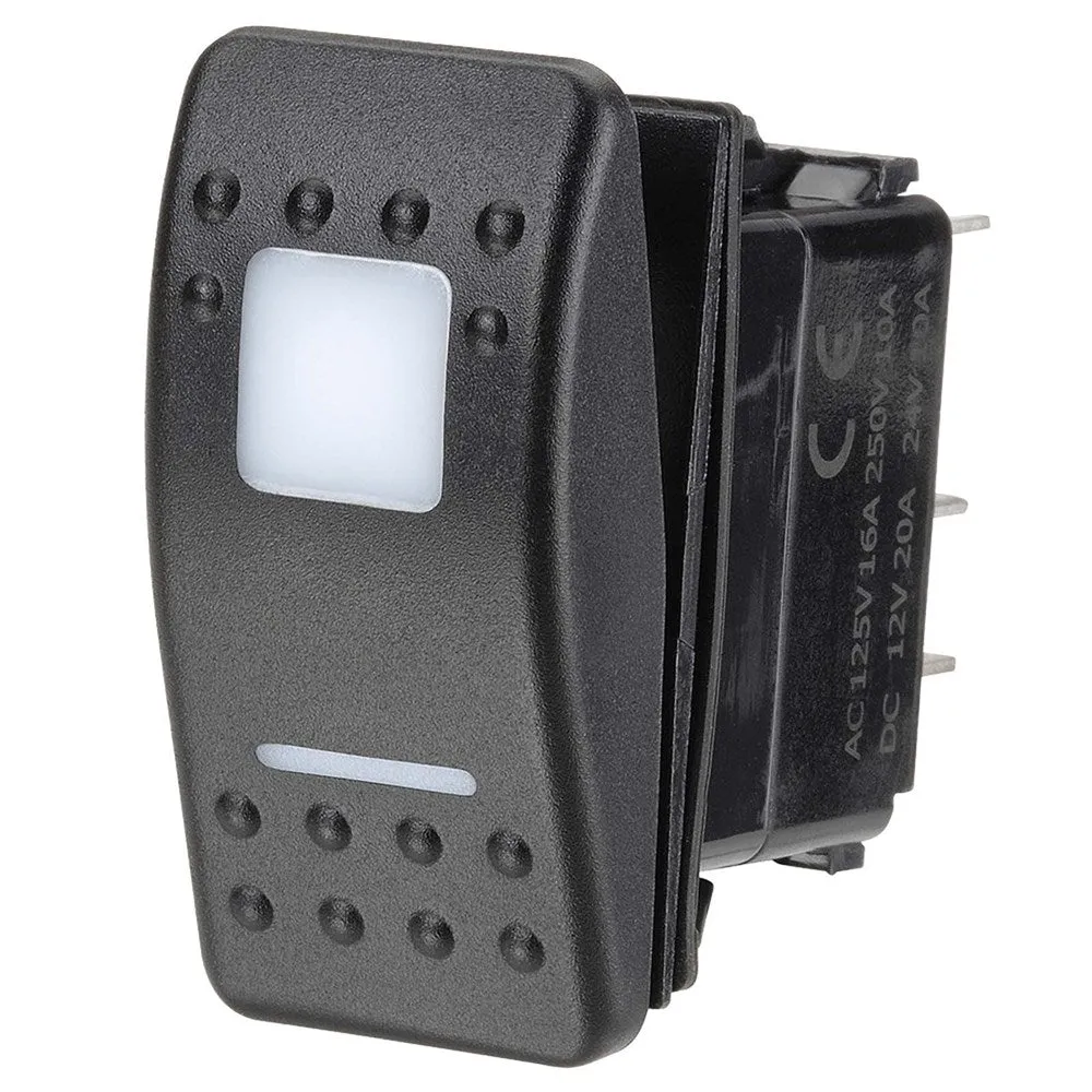 Narva 63158BL 12/24V Off/On LED Illuminated Sealed Rocker Switch (Red)